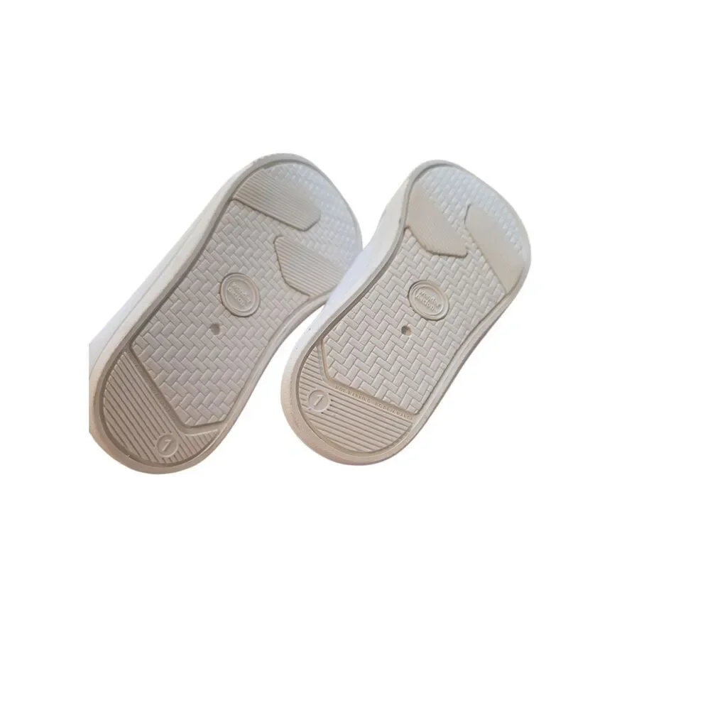 Kids Classic Canvas Slip-On Sneakers in Off-White